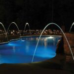 SANLI LED 80W LED Color Wheel Luz de fibra óptica subaquática para piscina